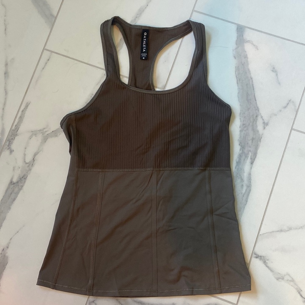 Athleta Tank - brown/gray